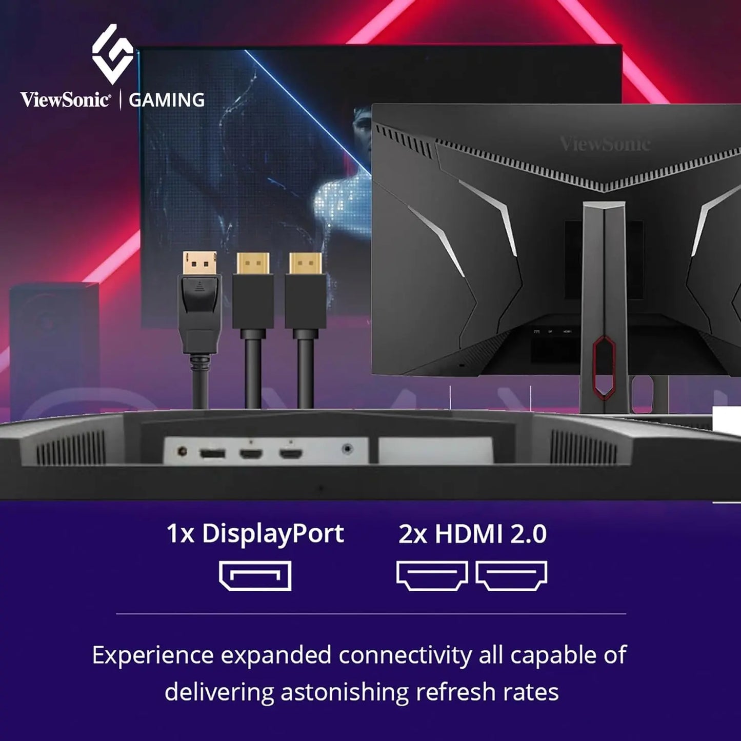 ViewSonic VX3219-2K-PRO-2 32" 165Hz 2K QHD HDR10 IPS Panel Premium Gaming Monitor My Store