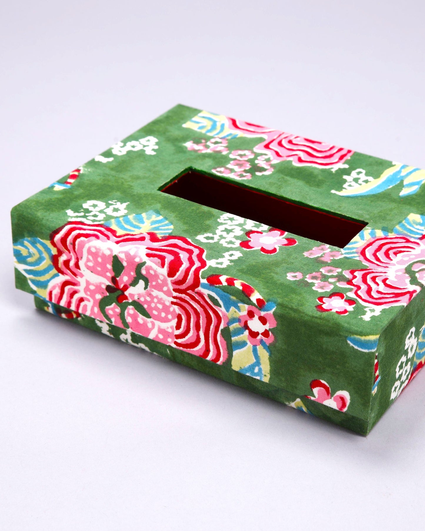 Rain Forest Handblock Tissue Box My Store