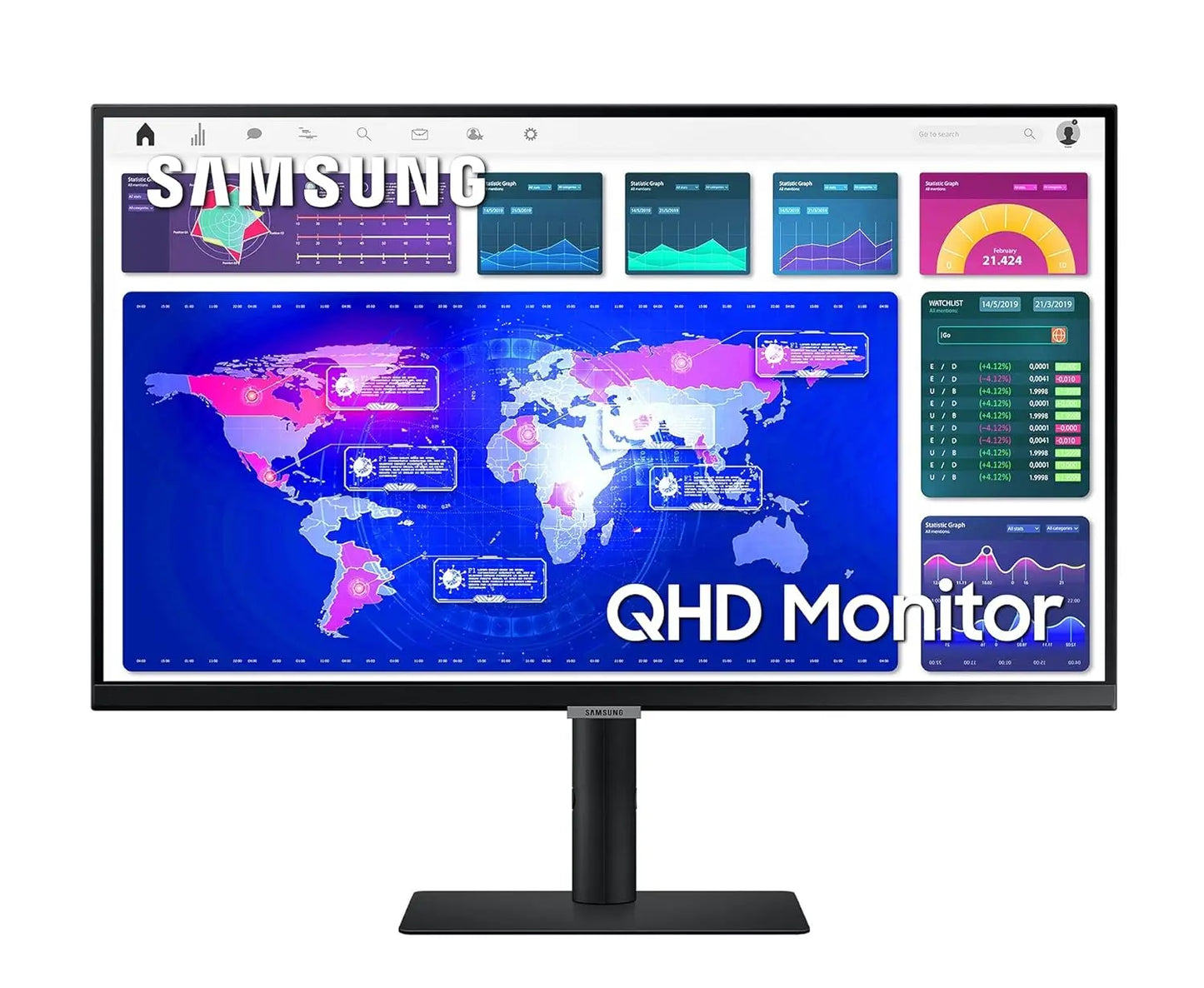 Samsung 27-inch(68.47cm) QHD Monitor, IPS, Bezel Less Design My Store