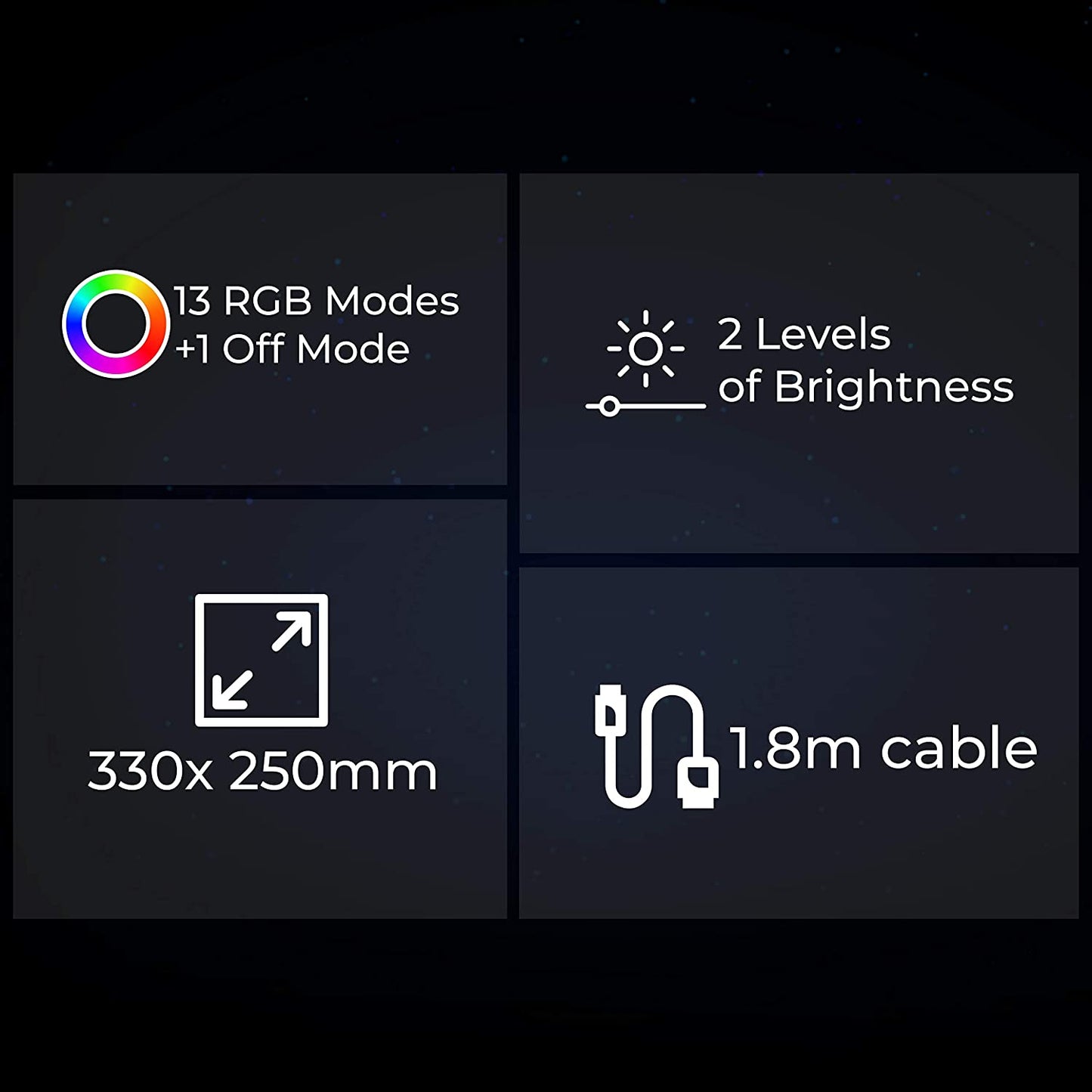 Zebronics Zeb-Blaze RGB Gaming Mouse Pad 350x250mm