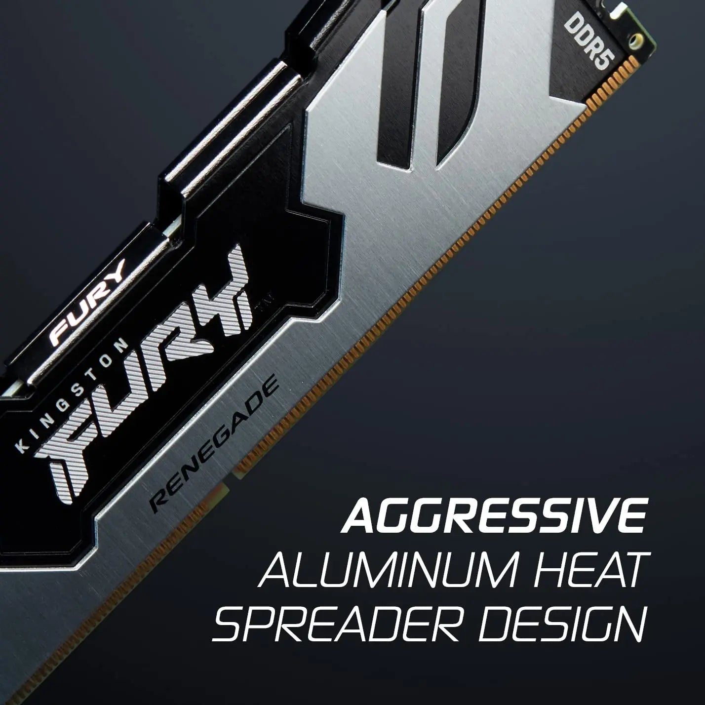 Kingston Fury Renegade 32GB DDR5 6400MHz CL32 DIMM Desktop Gaming Memory - Silver