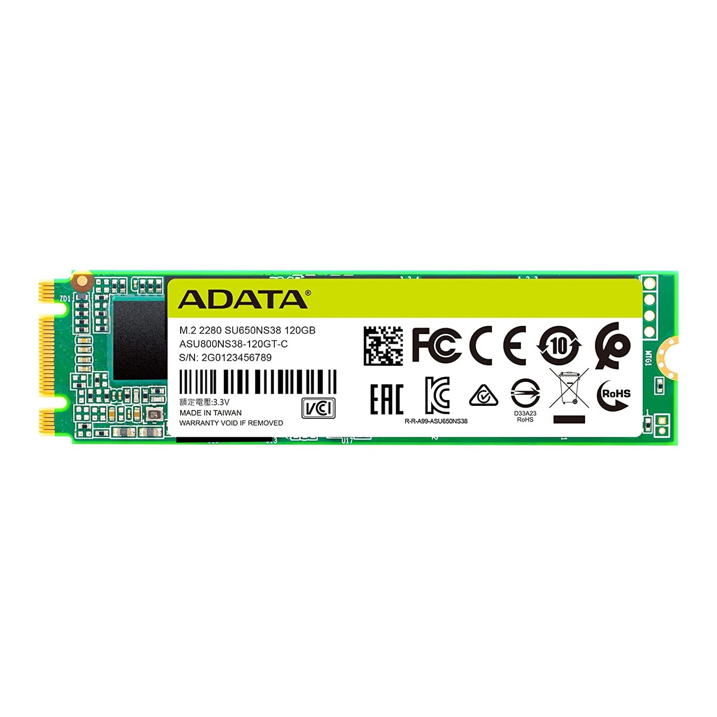 ADATA SSD 120 GB M.2 SU650 ASU650NS38-120GT-C