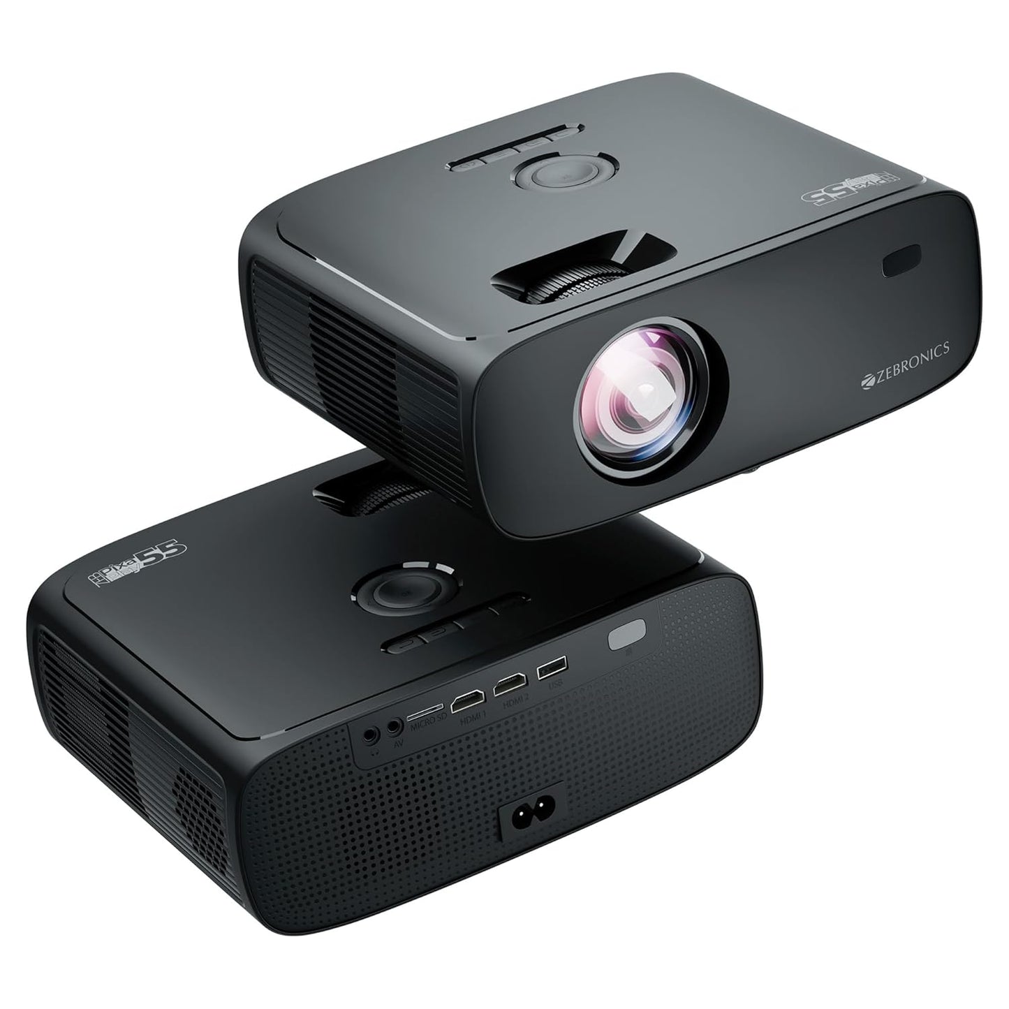 Zebronic Pixaplay 55, Smart Projector, 8000 Lumens, 4K Support