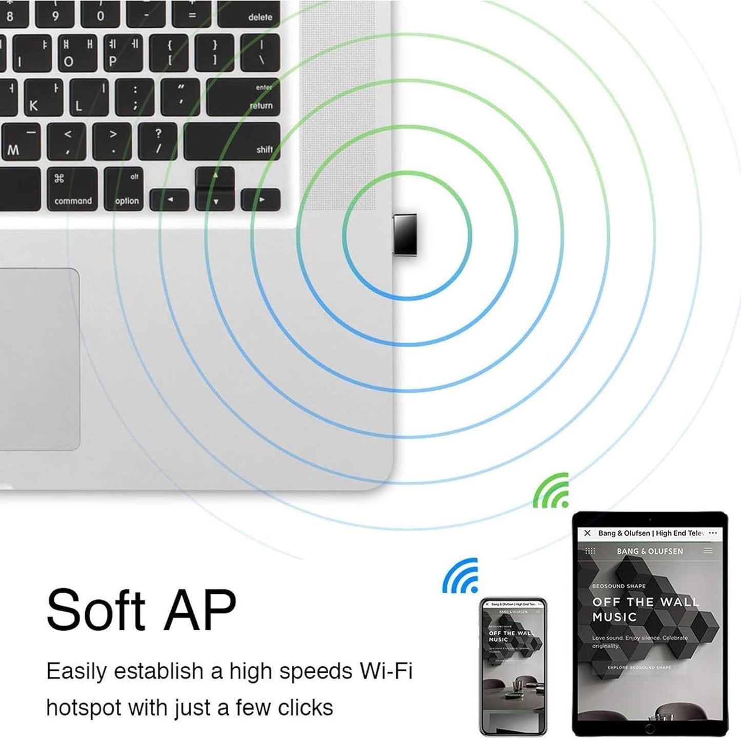 ANT ESPORTS AE200M 150 MBPS USB 2.0 WIFI DONGLE FOR DESKTOP LAPTOP PC 2.4GHZ