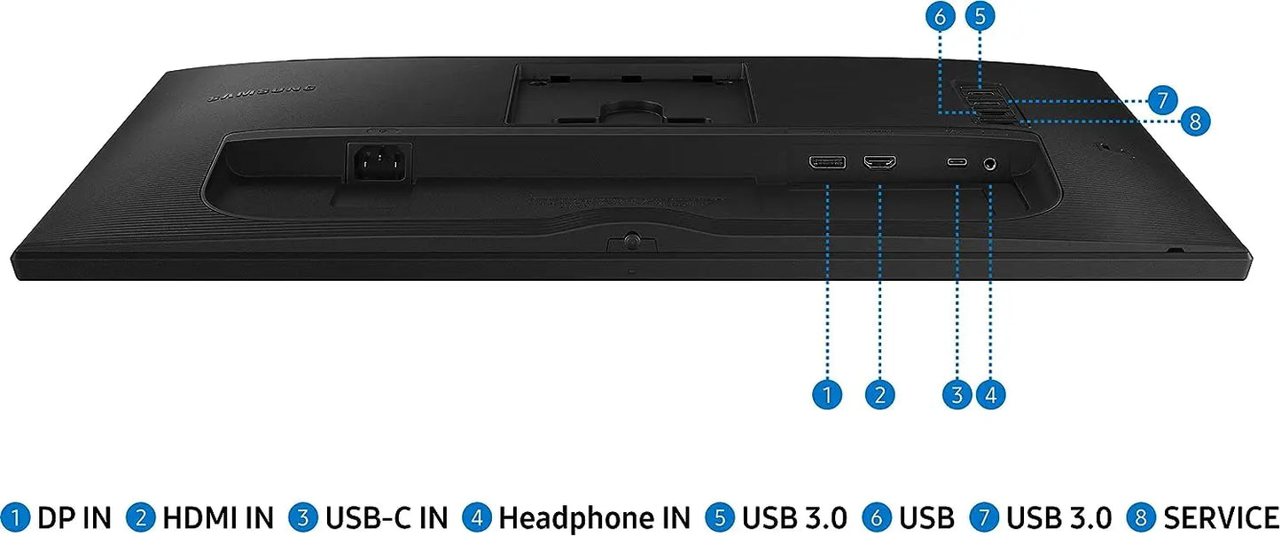Samsung 24 inch Flat Monitor With USB type-C and Ergonomic Design (S24A400UJW) My Store