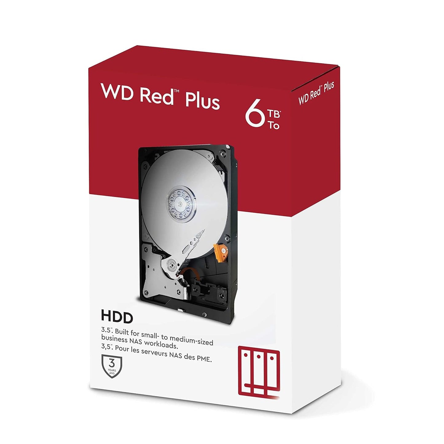 Western Digital WD Red Plus 6TB 3.5" SATA 5400 RPM NAS Internal Hard Disk Drive