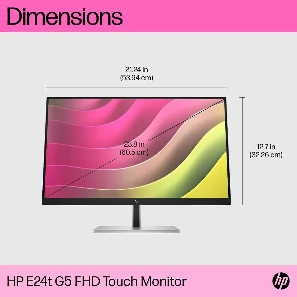 HP E24T G5 23.8-inch Full HD IPS Touch Screen Monitor with On-Screen Controls My Store