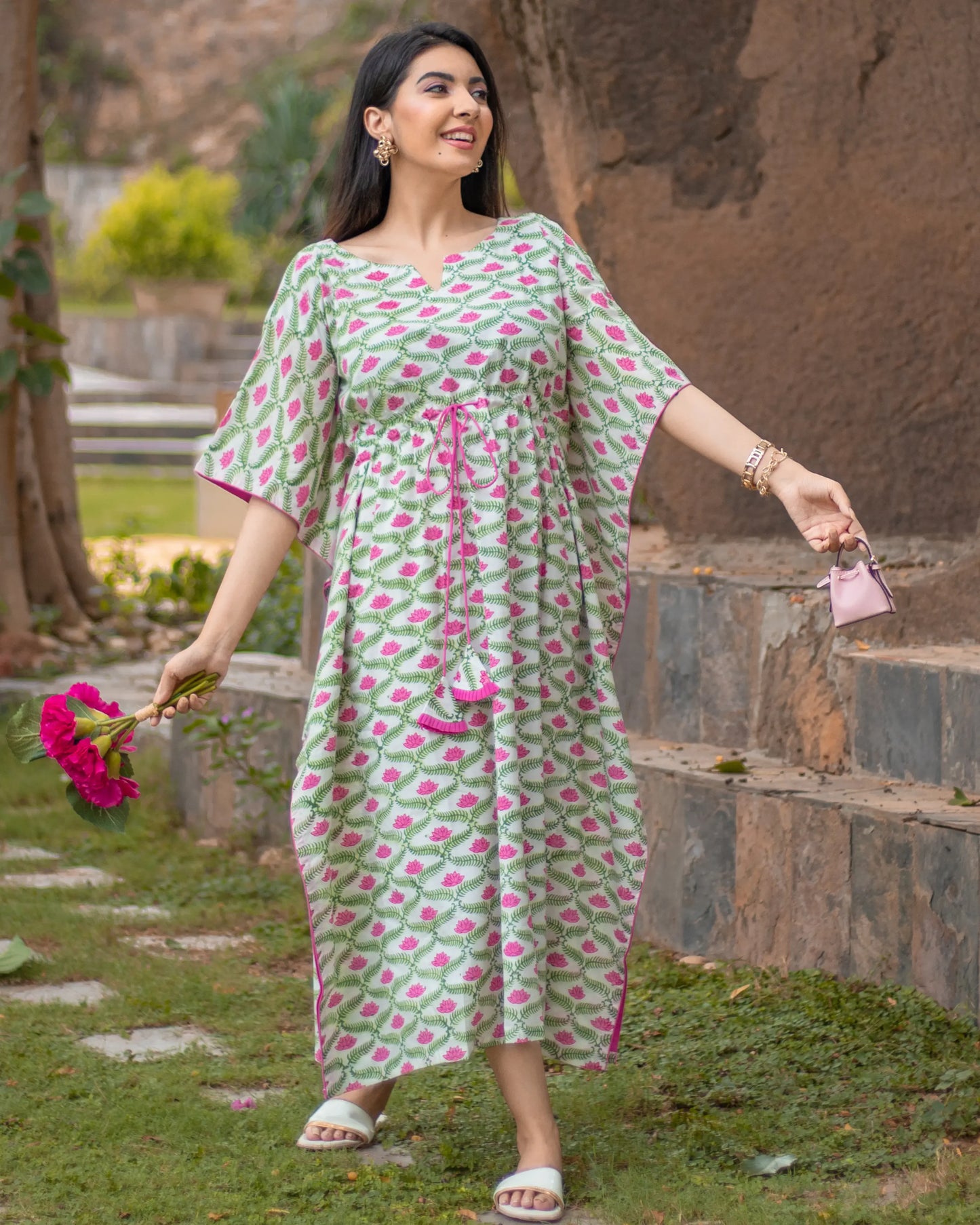 Menorca Cotton Kaftan Set My Store