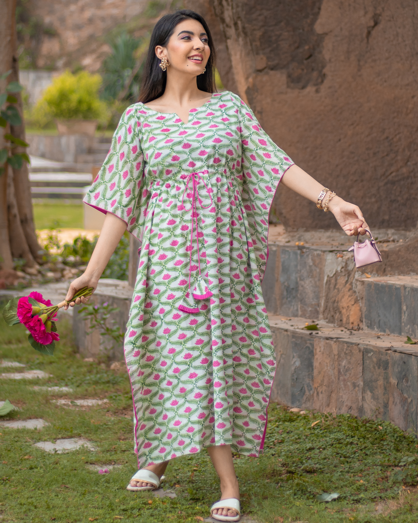 Menorca Cotton Kaftan Set My Store