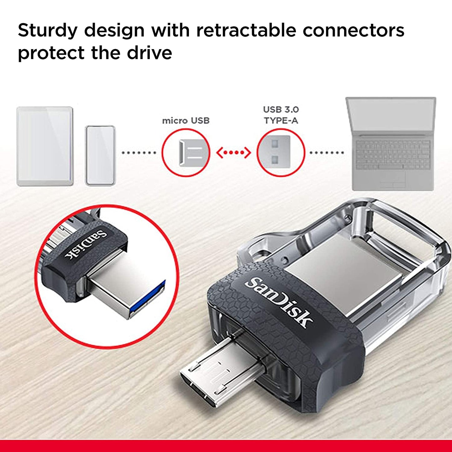 SanDisk Ultra Dual 32 GB USB 3.0 OTG Pen Drive Black