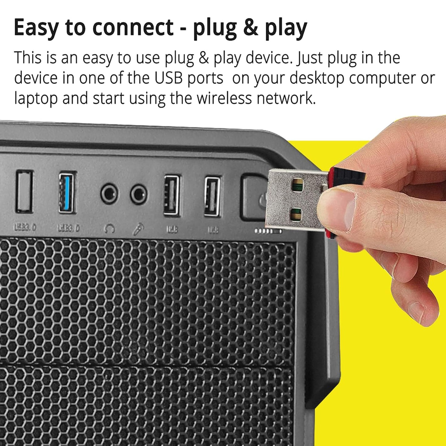 Zebronics ZEB-USB150WF1 150 MBPS WiFi USB Mini Adapter
