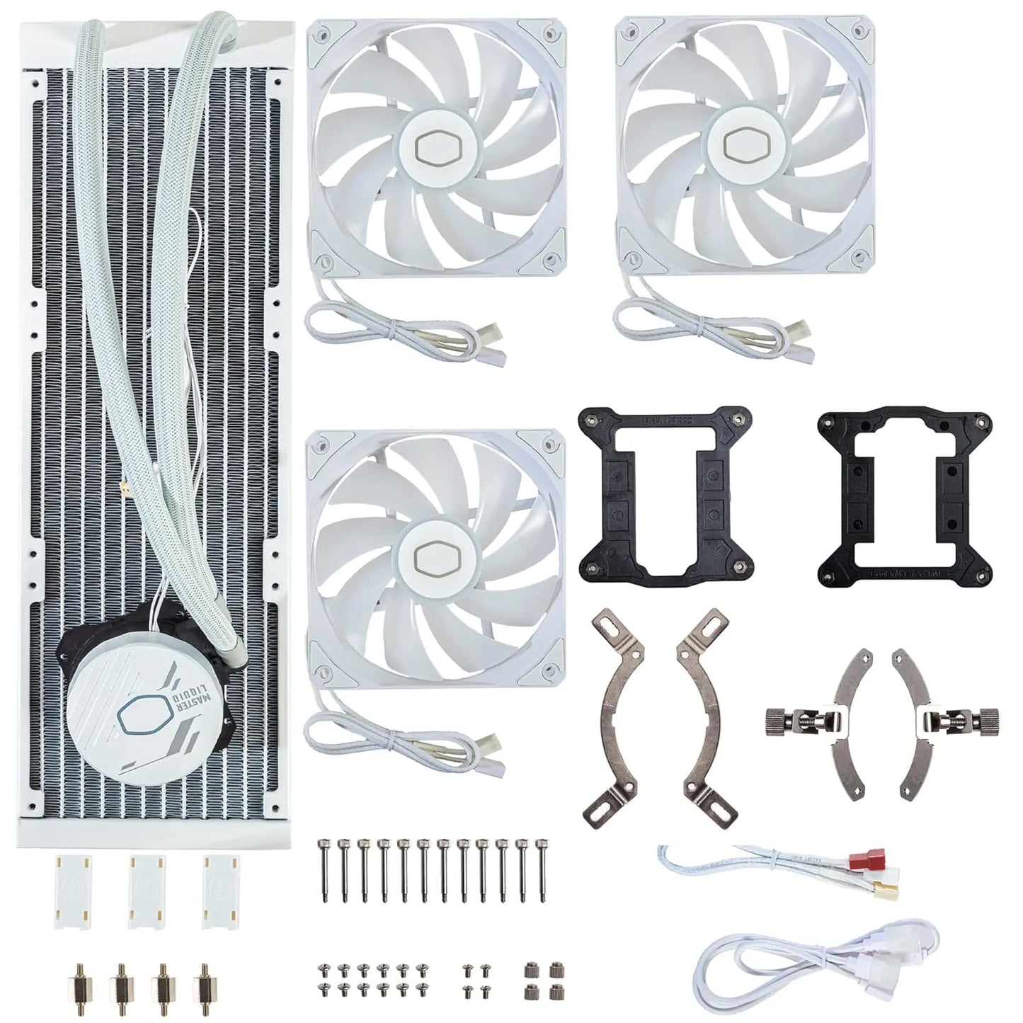 Cooler Master MasterLiquid 360L Core ARGB 360mm Close-Loop PWM AIO CPU Liquid Cooler - White