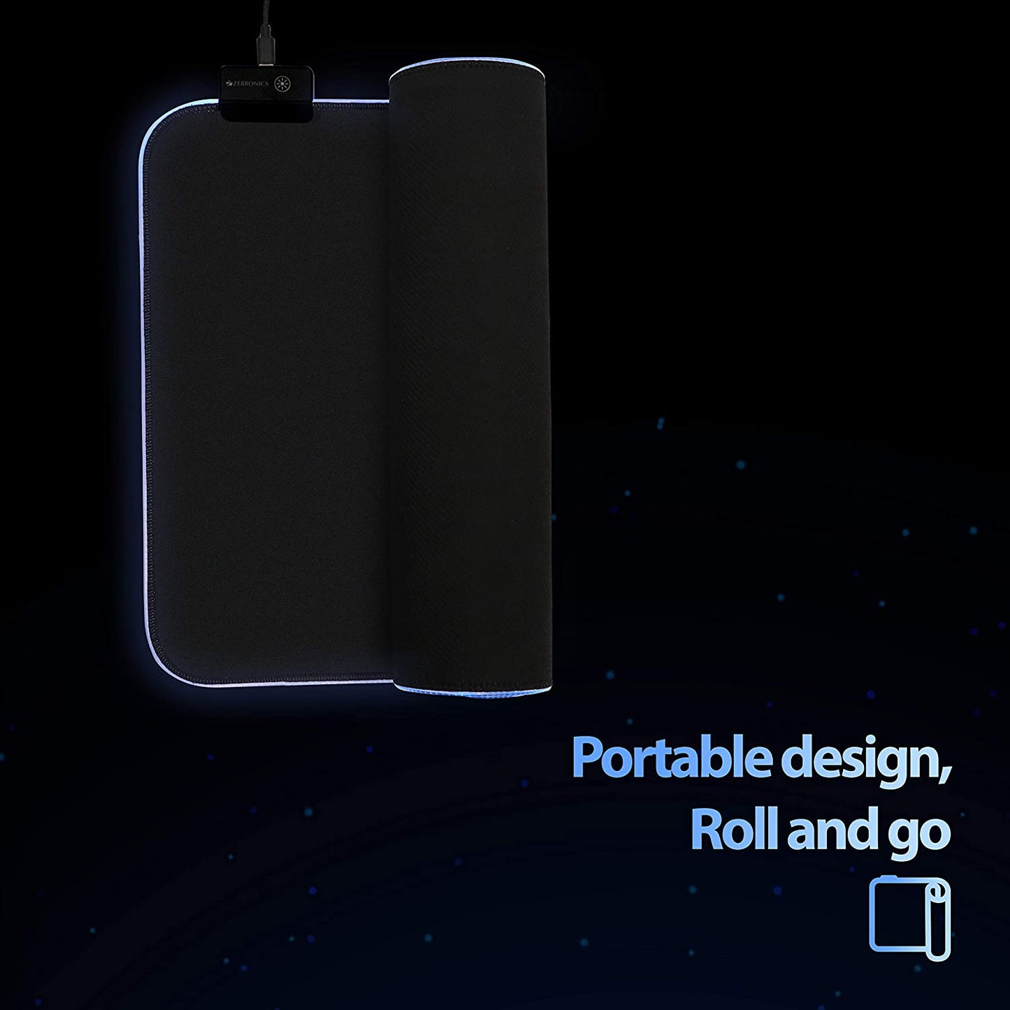 Zebronics Zeb-Blaze RGB Gaming Mouse Pad 350x250mm