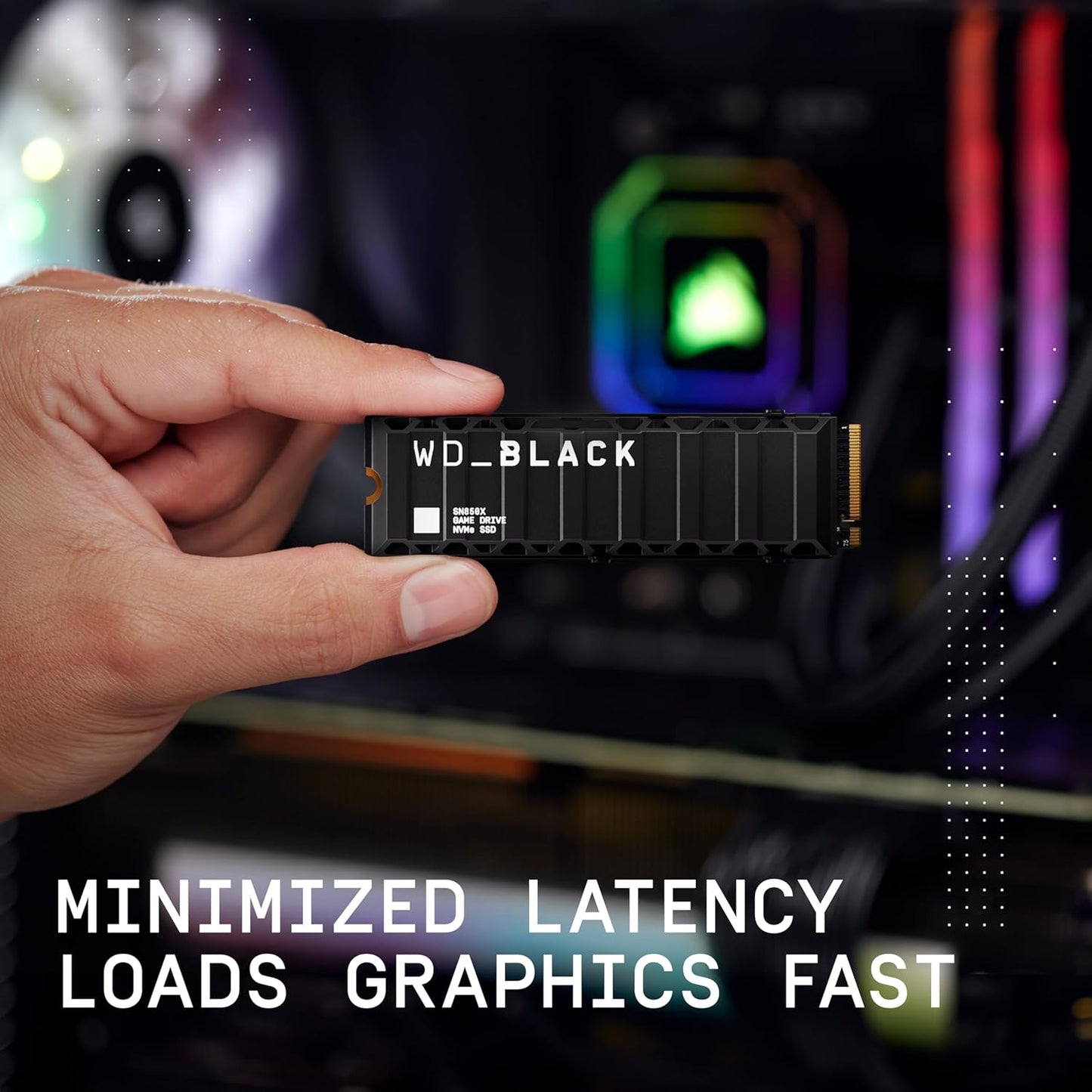 Western Digital WD Black SN850X 8TB M.2 NVMe Internal Gaming SSD with Heatsink - Black