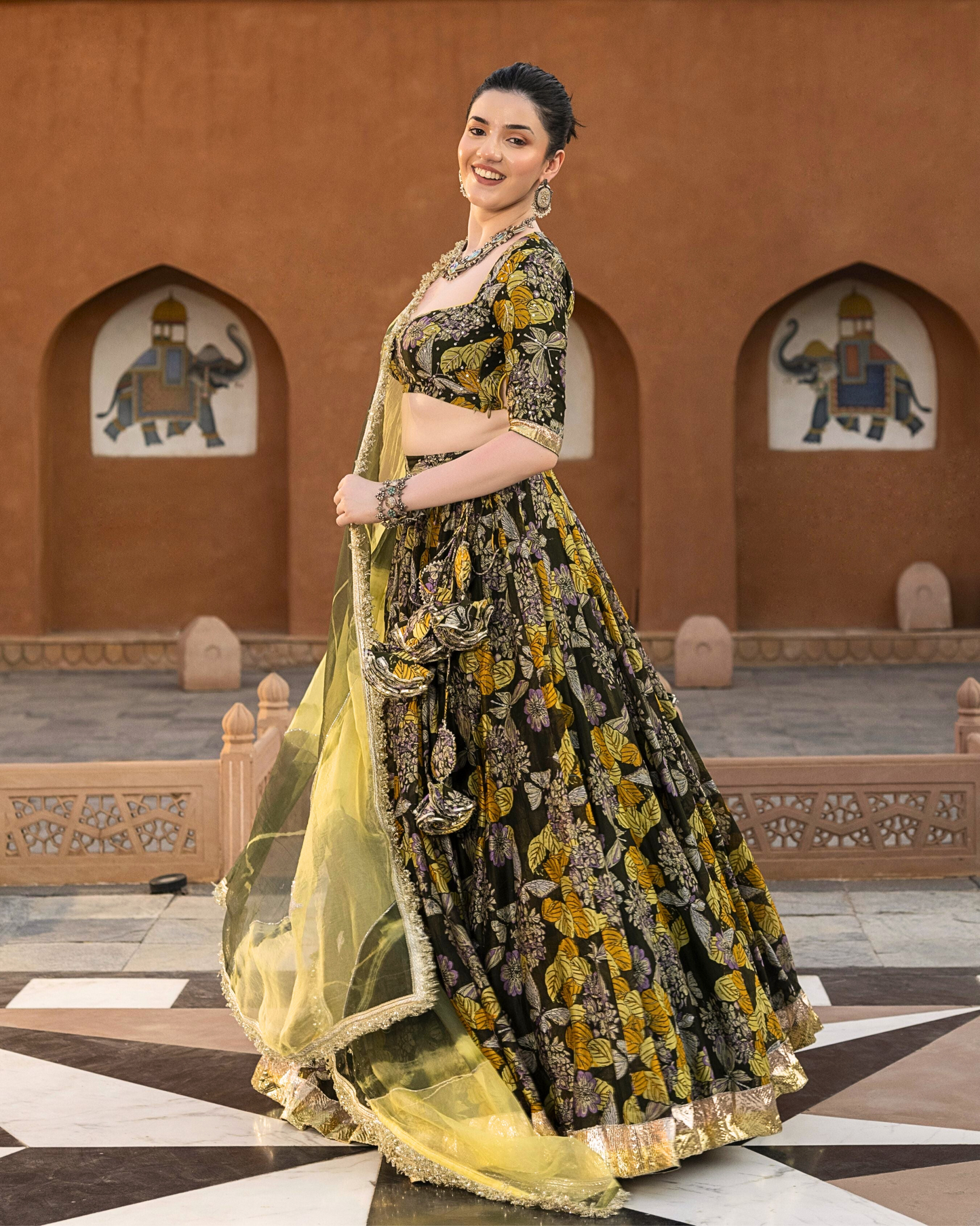 Mayra Chanderi Lehenga Set My Store
