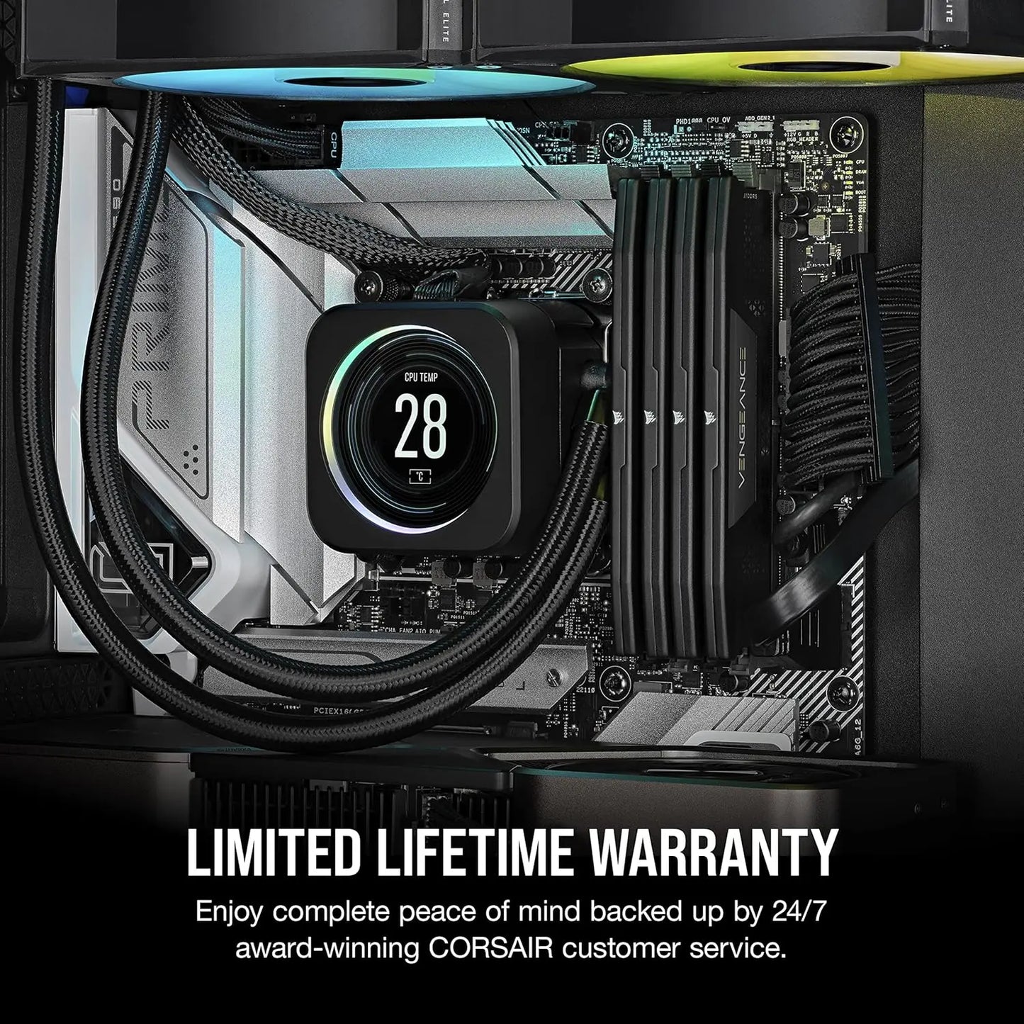 CORSAIR VENGEANCE 64GB (2x32GB) DDR5 DRAM 6000MHz CL40 Desktop Memory - Black