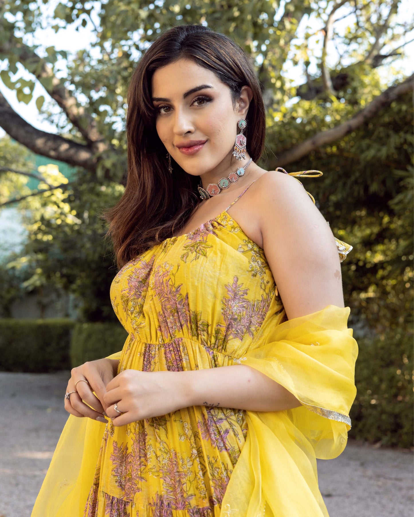 Surajmukhi Chanderi Suit Set My Store