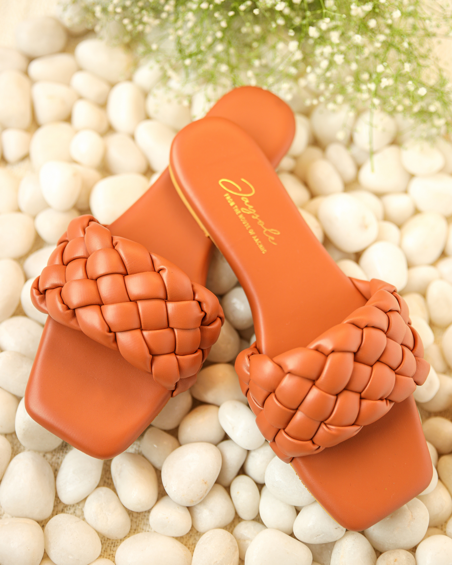 Toasted Nut Braided Slides My Store