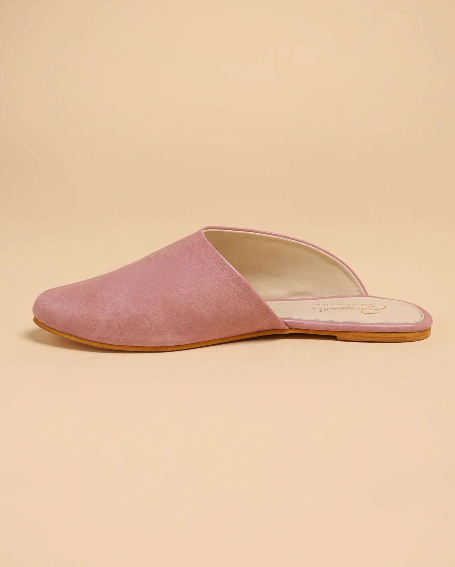 Cradle Pink Leather Mules My Store
