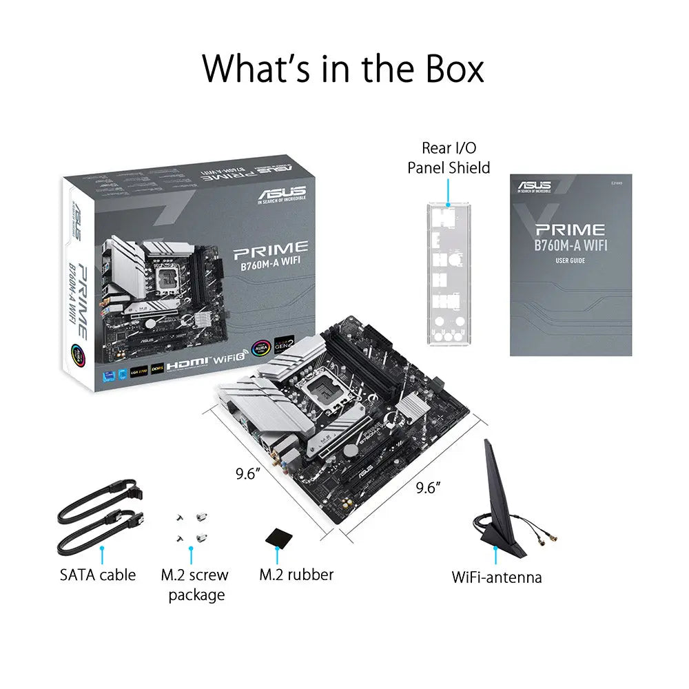 ASUS PRIME B760M-A WIFI CSM Intel LGA 1700 Micro-ATX DDR5 Motherboard
