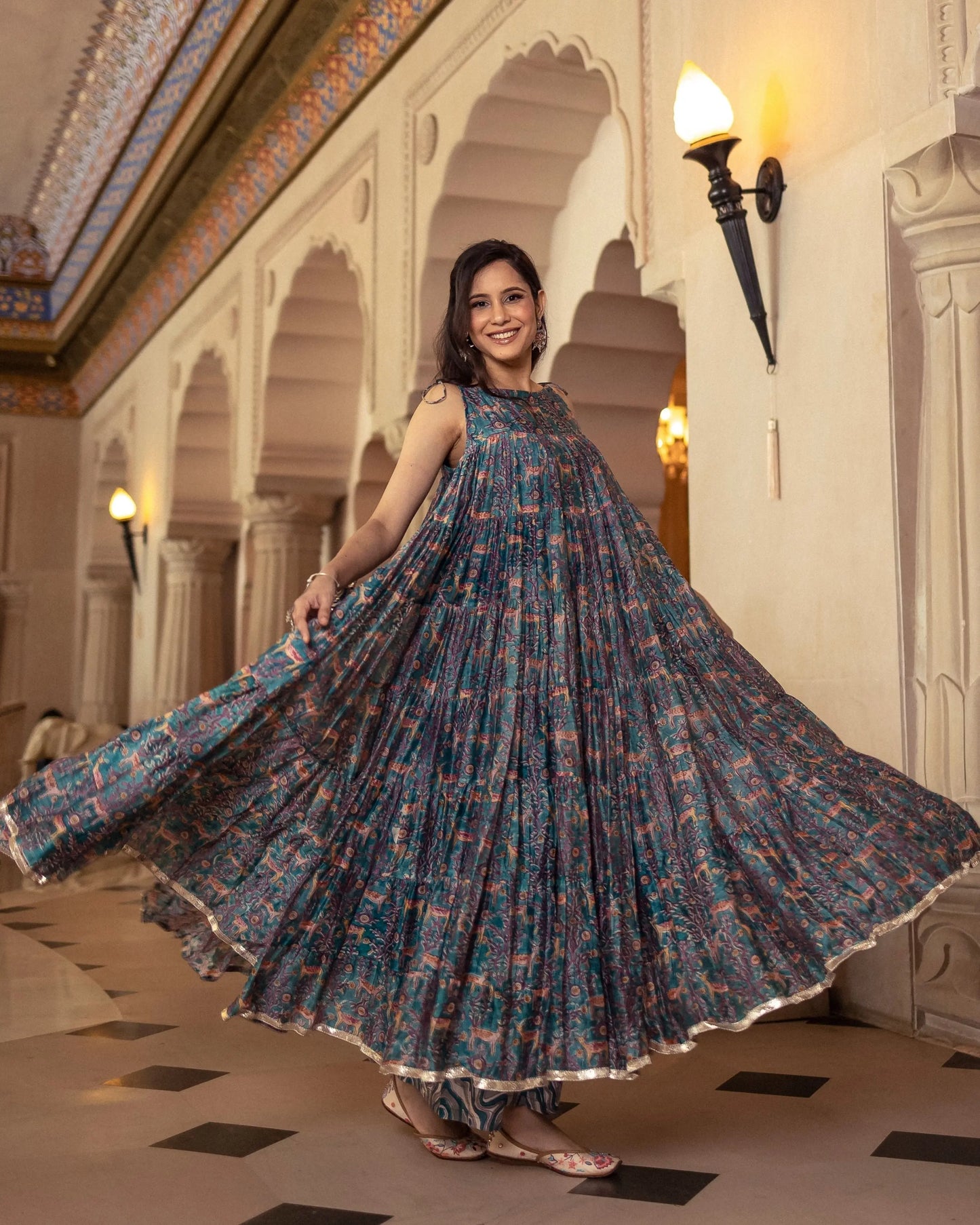 Amrapali Chanderi Gotapatti Suit Set My Store