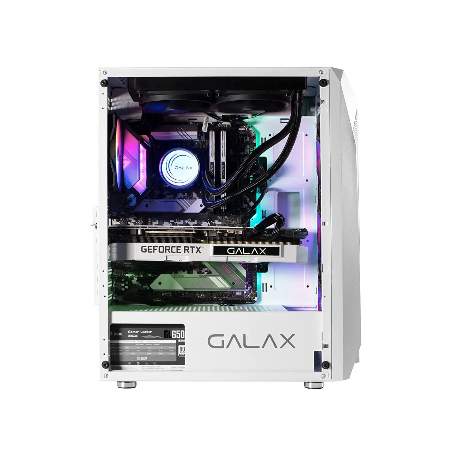 Galax Revolution REV-05 RGB Mid-Tower Gaming Cabinet - White