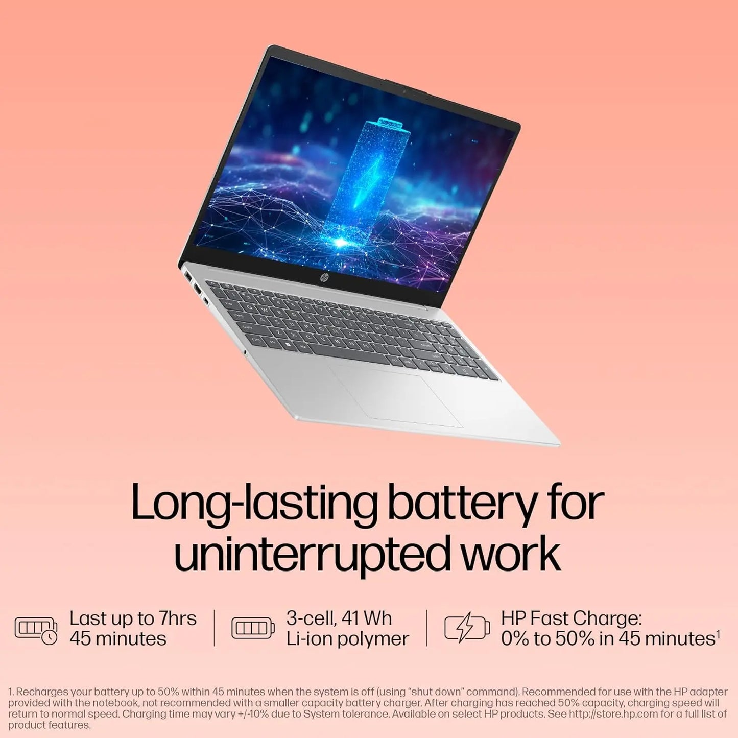 HP Laptop 15-fd0466TU 13th Gen Intel Core i5 Processor/8GB Ram/512GB SSD/Win11/Intel Iris Xe graphics/Microsoft365 Office2024/15.6 Inch Screen /Backlit Silver