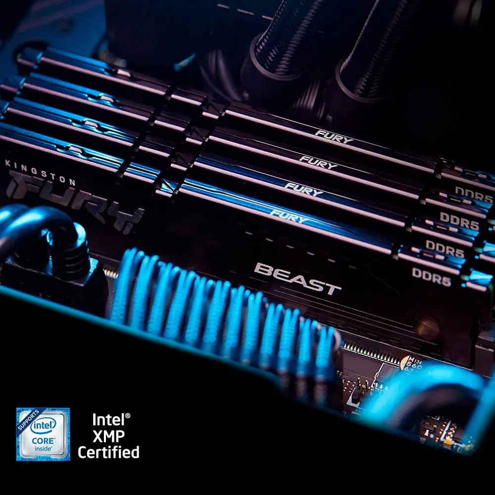 Kingston Fury Beast 16GB DDR5 RAM 6000MHz CL40 Gaming Desktop Memory