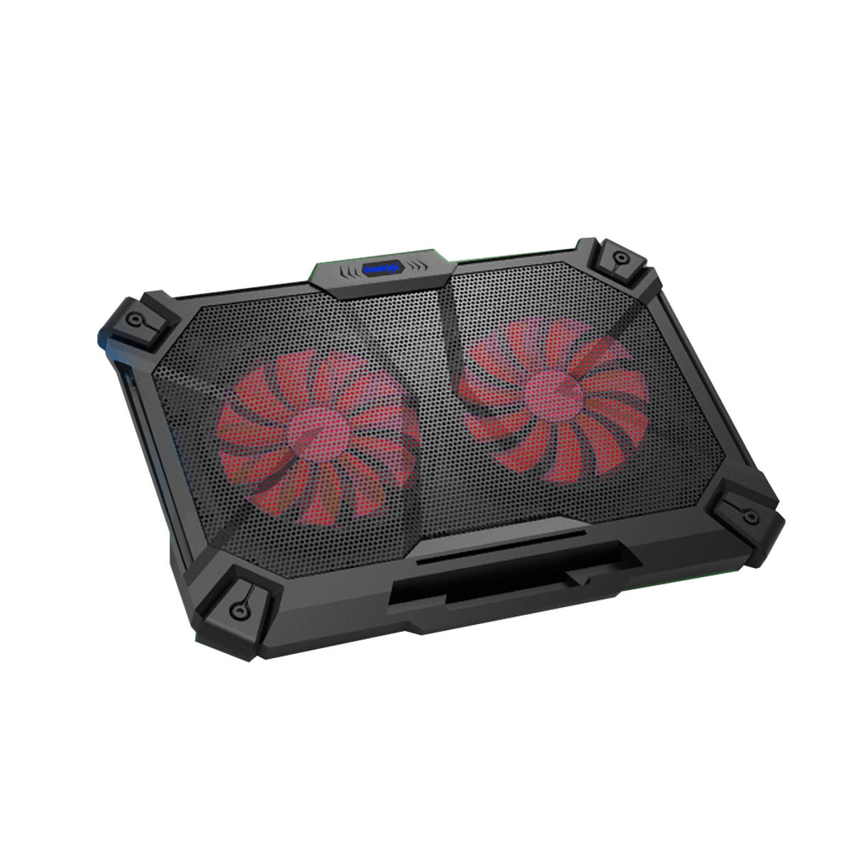 Cosmic Byte Comet Laptop Cooling Pad, Dual 140 mm Fans, LED Lights, FAN speed adjustment, USB ports, Support Upto 17 Laptops