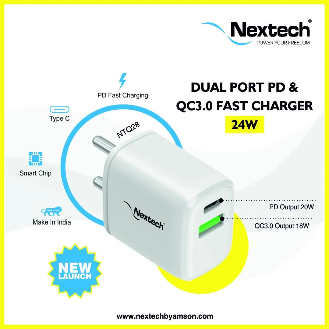 Nextech QC PD Travel Charger 24W NTQ28