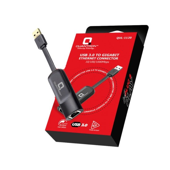 Quantron QUL-1120 USB 3.0 to Gigabit Ethernet Connector