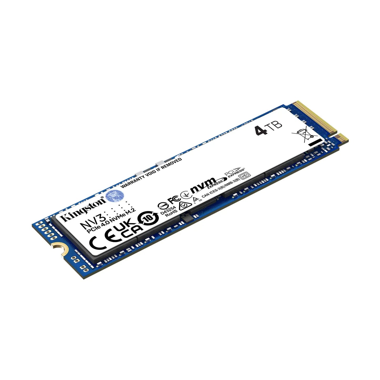 Kingston NV3 4TB M.2 PCIe Gen 4.0 NVMe 3D NAND Internal SSD