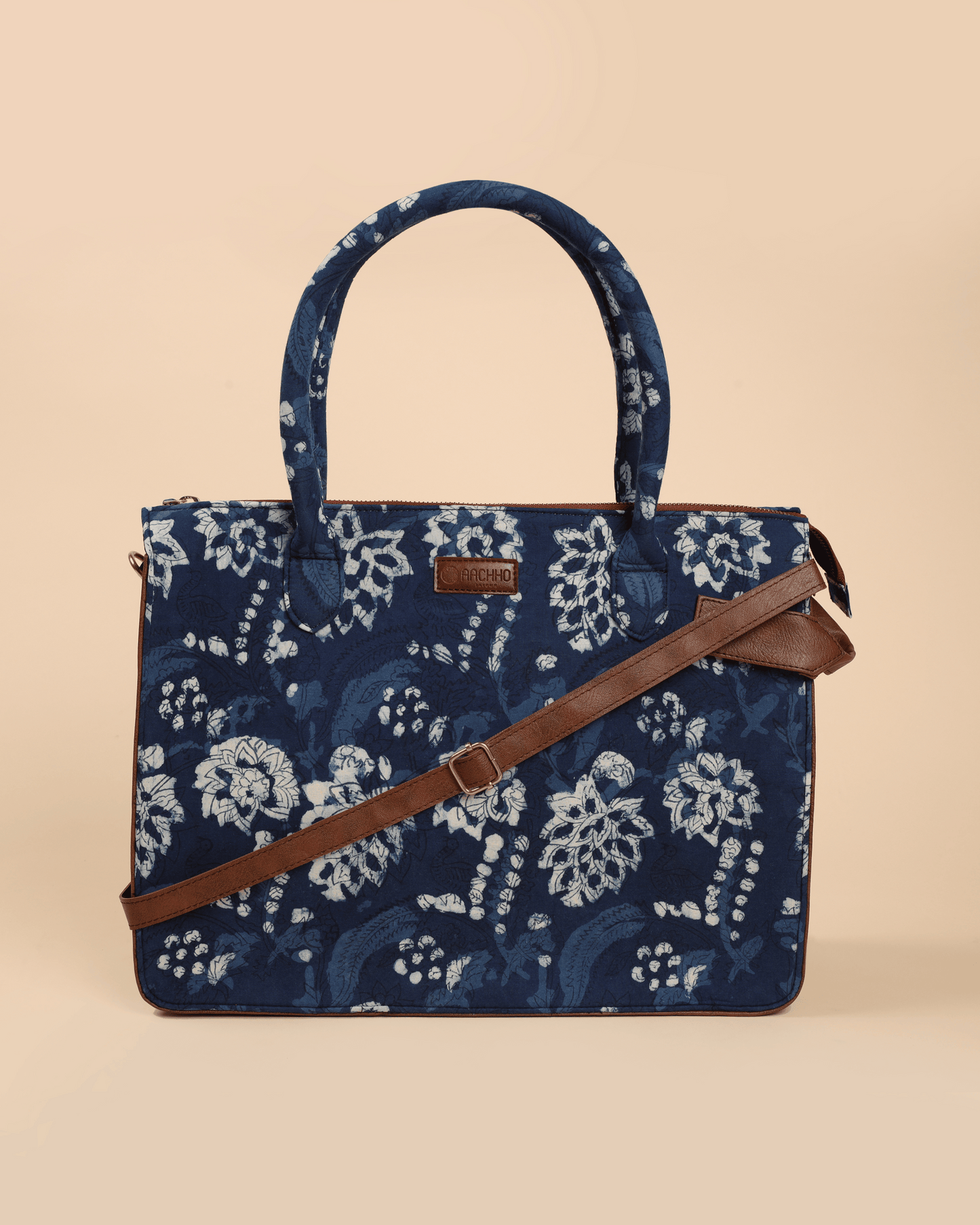 Tidal Blue Handblock Shoulder Bag My Store