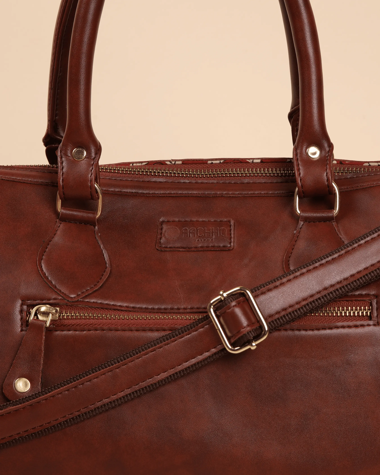Walnut Whispers Handblock Duffle Bag My Store