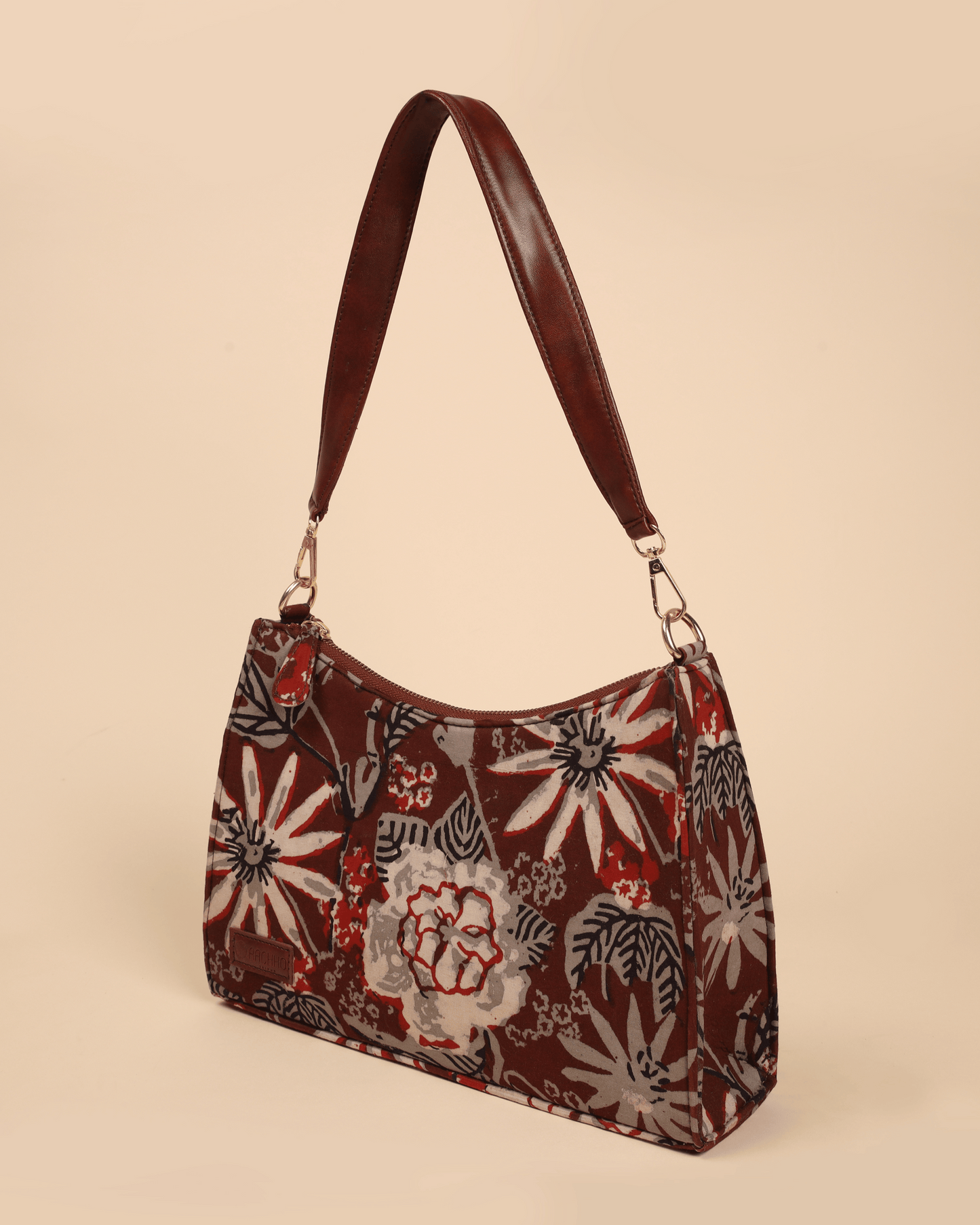 Caramel Couture Handblock Baguette Bag My Store