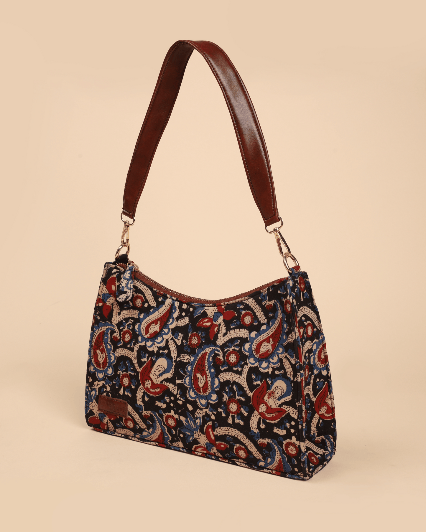 Reva Honey Handblock Baguette Bag My Store