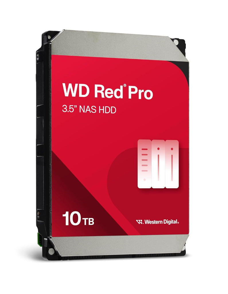 Western Digital WD Red Pro 10TB NAS Internal HDD 7200RPM SATA 6Gb/s 512MB Cache 3.5 Inch WD103KFBX