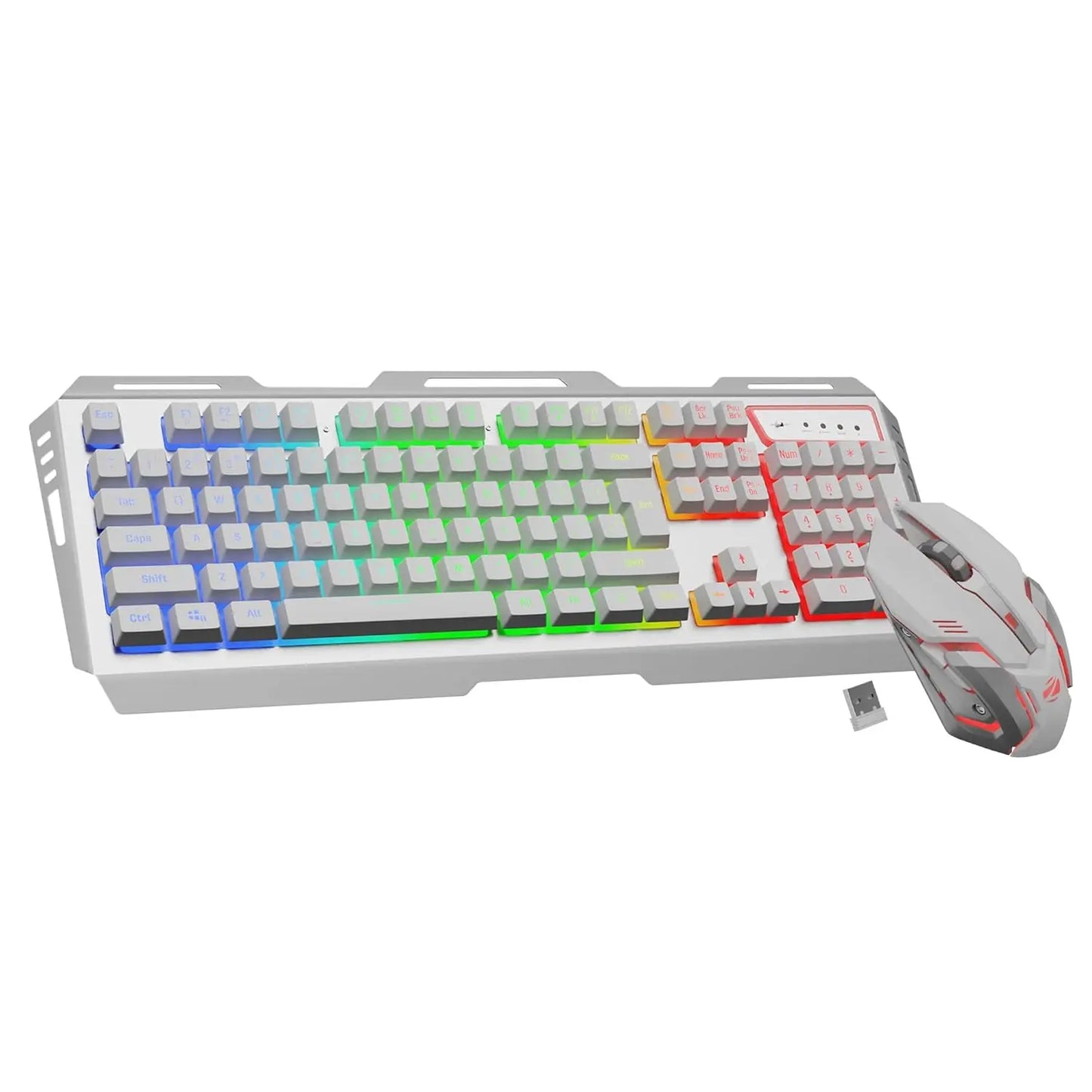 Zebronics Transformer Pro Gaming Wireless Keyboard and Mouse Combo White