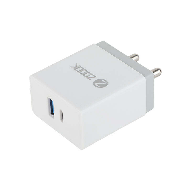 Zoook Rapid Power 18 W PD Fast Charging 2 Port USB Charger with Cable