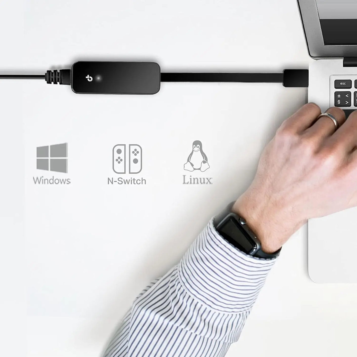 TP-Link USB to Ethernet Adapter UE306 Foldable USB 3.0 to Gigabit Ethernet LAN Network Adapter