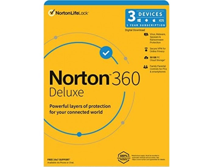 Norton Antivirus 360 DELUXE 3 USER 1 YEAR SY-21409799