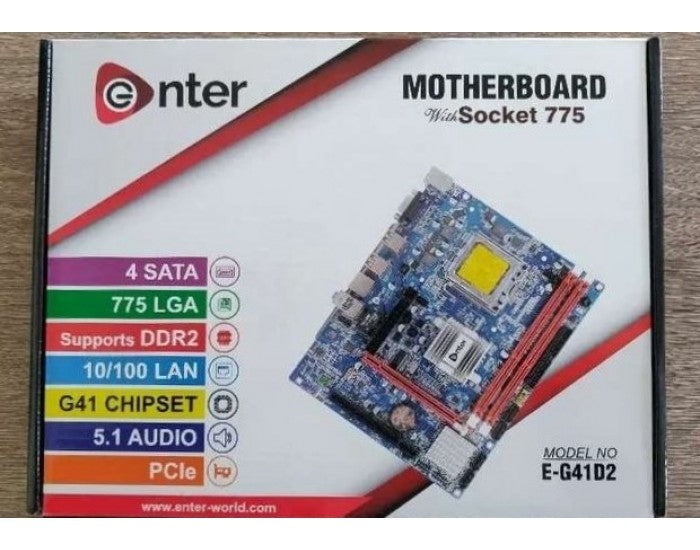 Enter MOTHERBOARD G41 E-G41D2