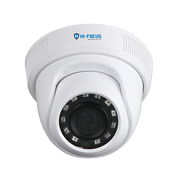 HI-Focus HC-D2200N3 1/2.7" cmos sensor, 2.4MP(1080p) Resolution,3.6mm Fixed Lens Indoor Dome Camera, Support 4 in 1 one HD modes through UTC, Support Smart IR upto 30m, Surge Protection, Metal Housing and IP67