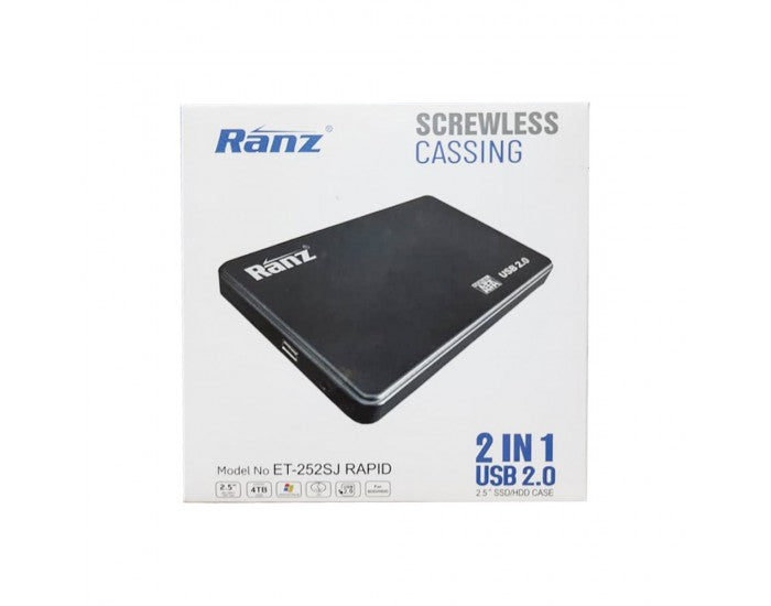 Ranz SSD SATA Casing 2.5 Inch USB 2.0 Plastic