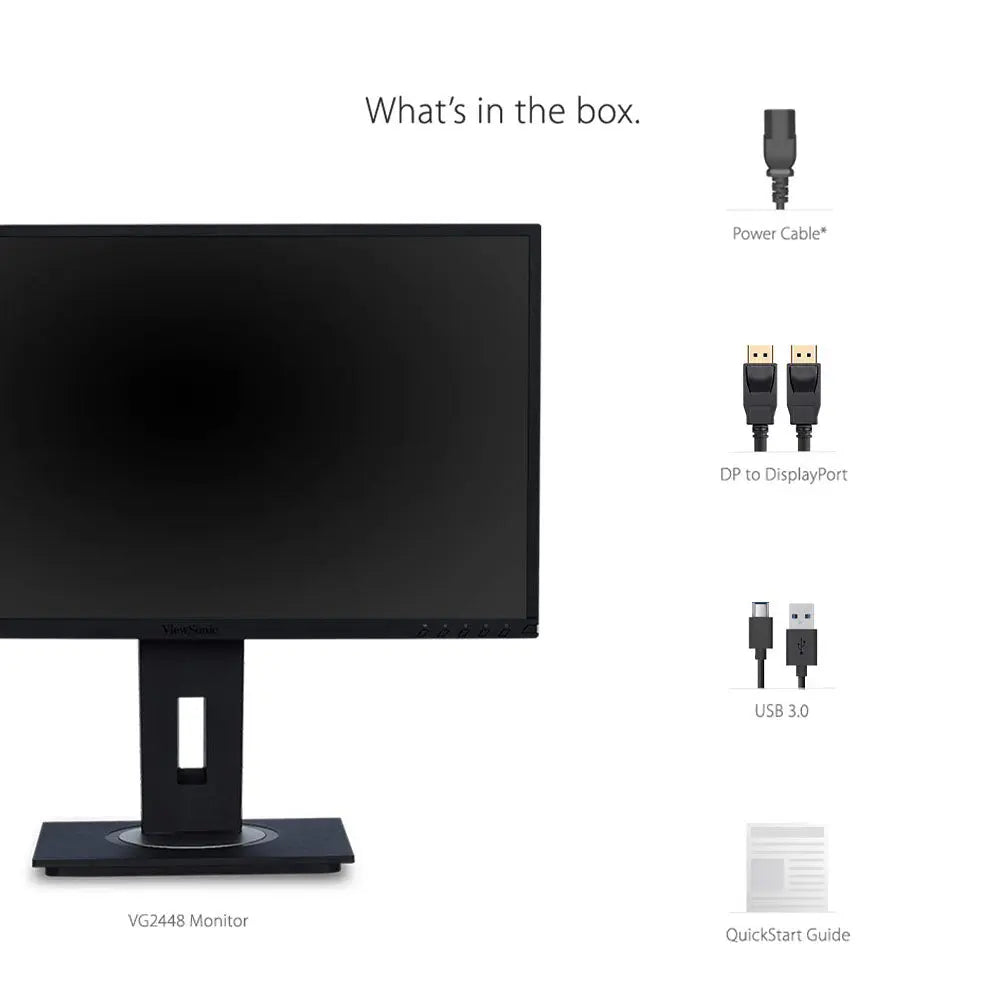 ViewSonic VG2448 24" 60Hz 1080p FHD IPS Panel Business Monitor with Speakers My Store