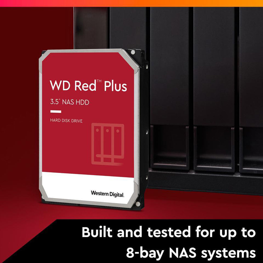 Western Digital WD Red Plus 4TB 3.5" SATA 6Gb/s 5400RPM NAS Internal Hard Disk Drive
