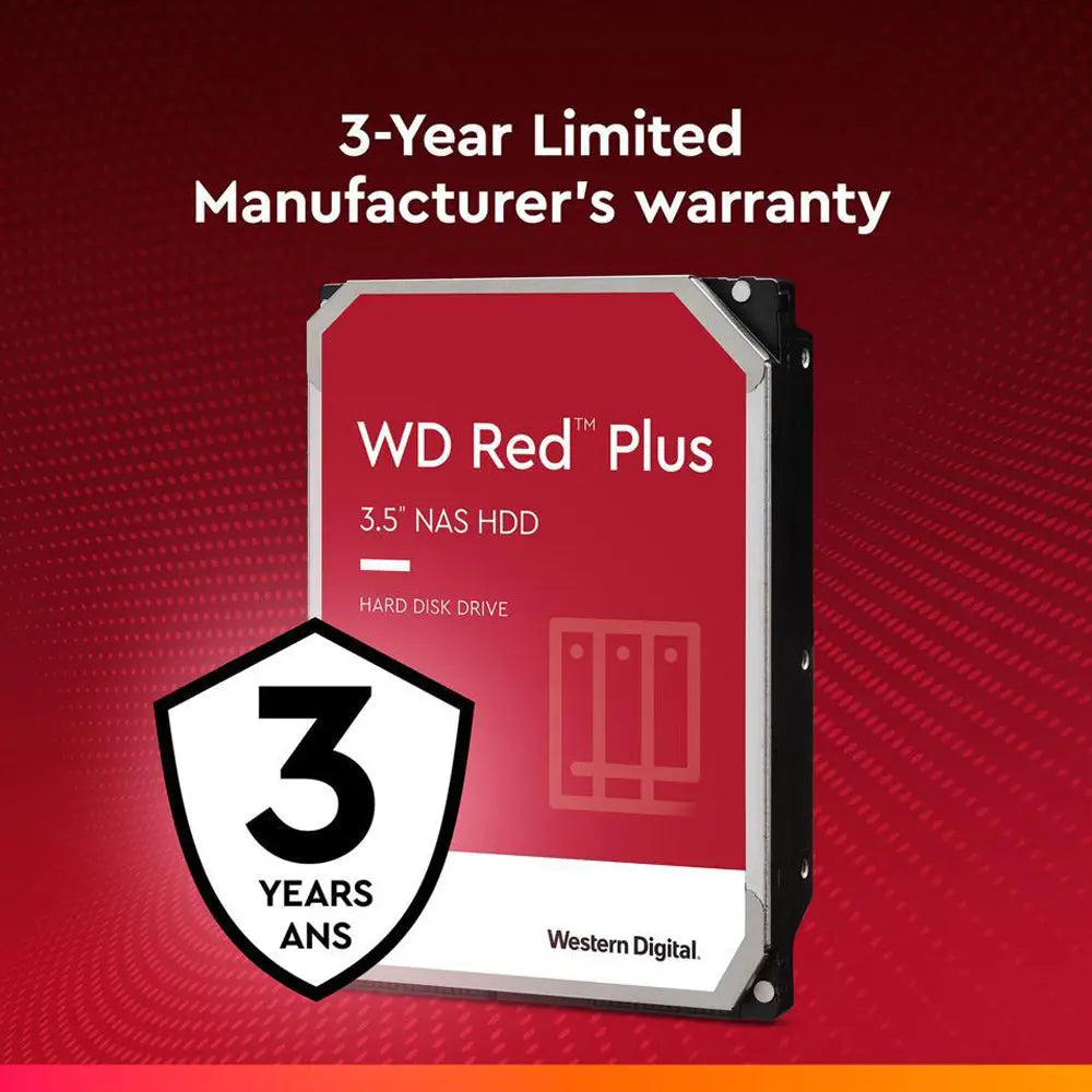 Western Digital WD Red Plus 4TB 3.5" SATA 6Gb/s 5400RPM NAS Internal Hard Disk Drive My Store