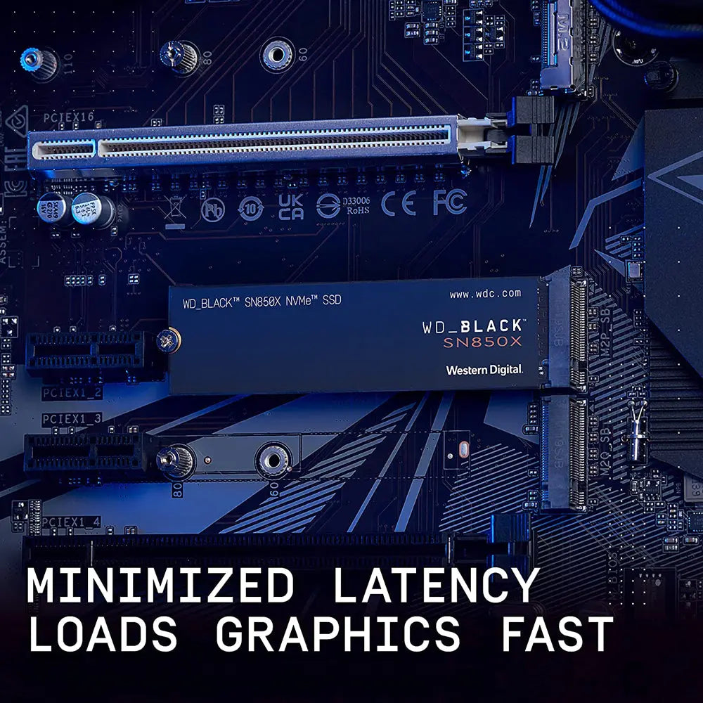 Western Digital Black SN850X 2TB M.2 NVMe PCIe 4.0 Internal SSD
