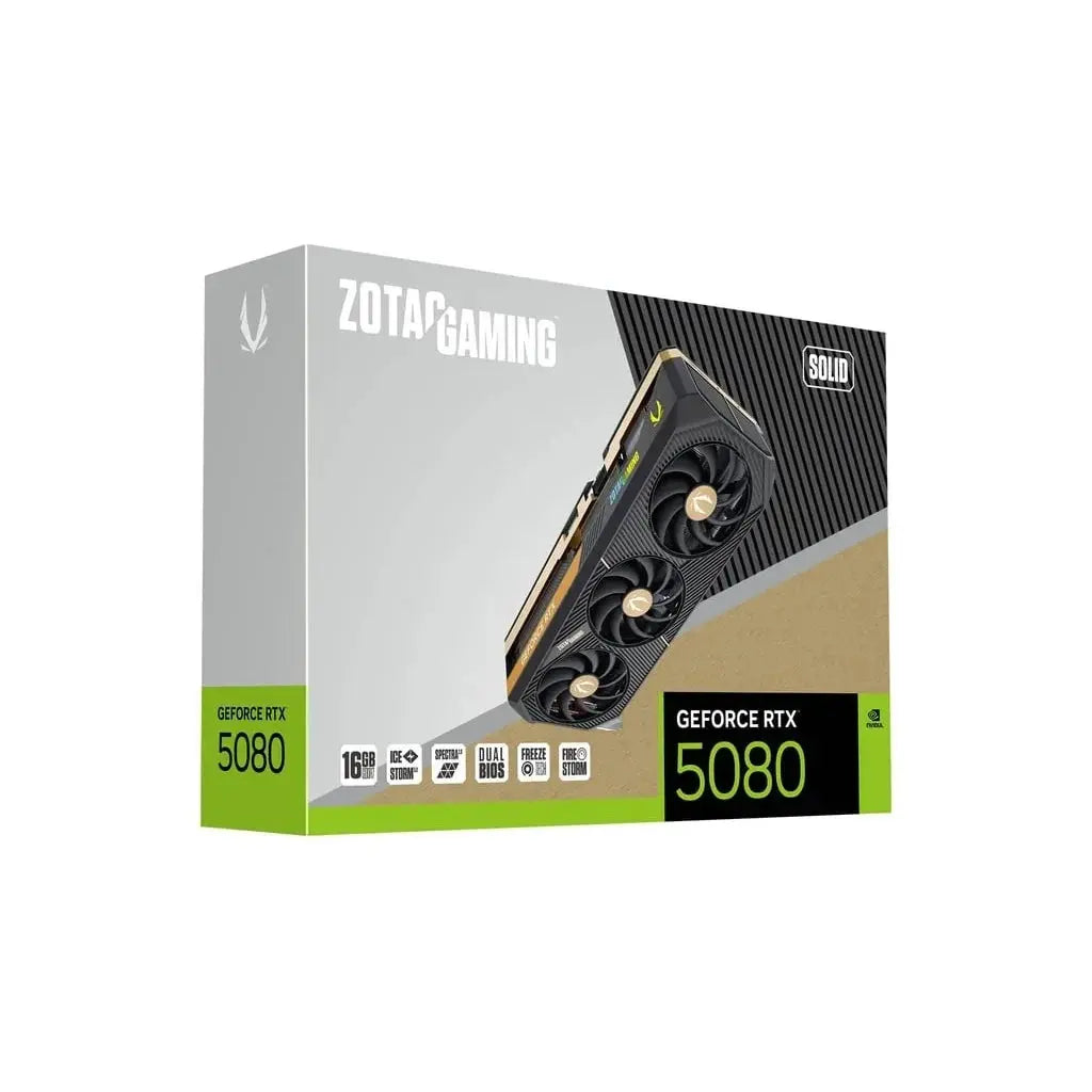 ZOTAC GAMING GeForce RTX 5080 SOLID 16GB GDDR7 Graphics Card