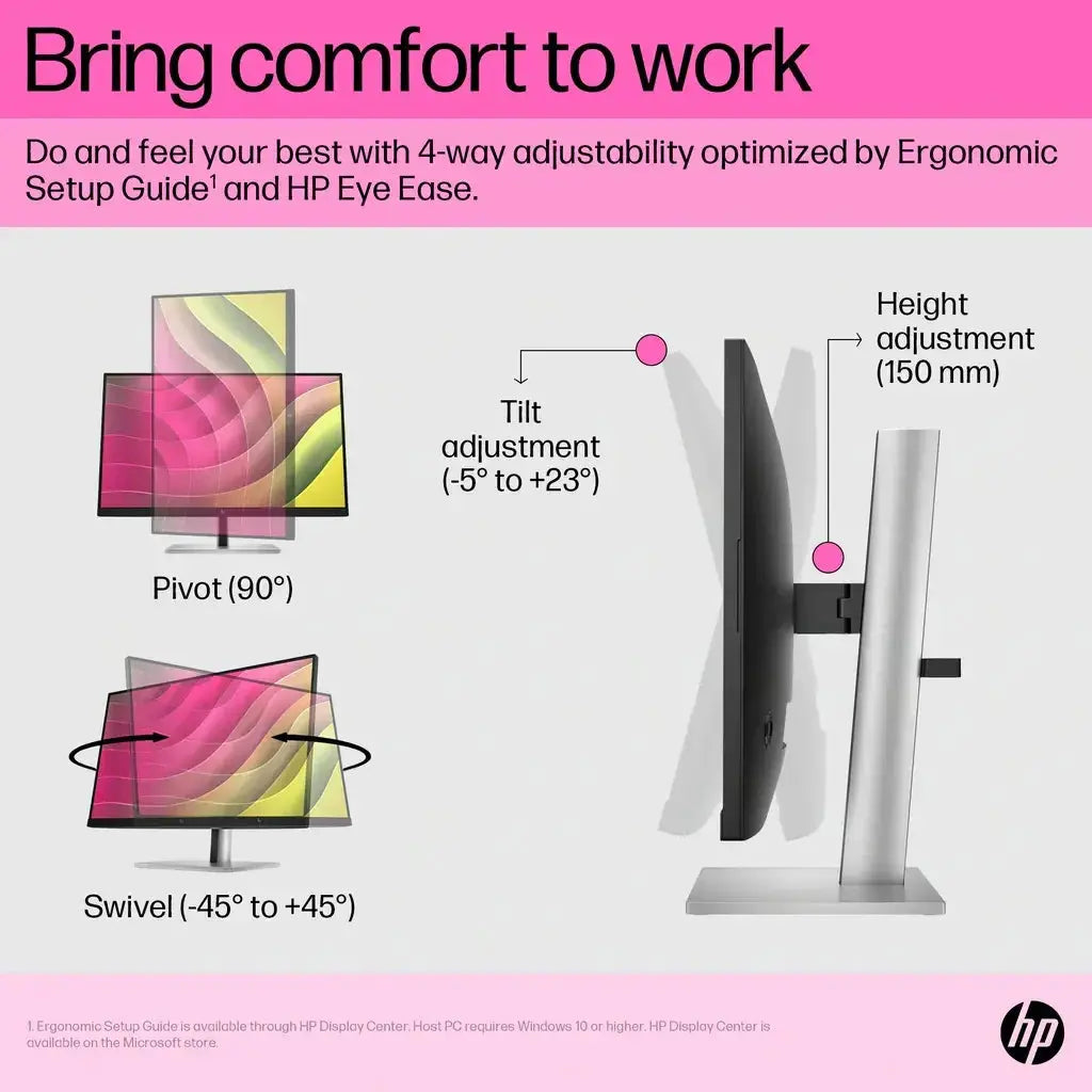 HP E24T G5 23.8-inch Full HD IPS Touch Screen Monitor with On-Screen Controls My Store